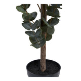 Eucalyptus artificiel en décoration dans un salon moderne