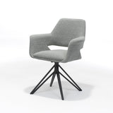 Katy Armchair tissu en peluche, tourner le pied