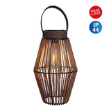 LED SOLAIRE LED "KORBINIAN" pour le jardin et la terrasse, lampe décorative en métal et cordon en plastique couvrant dans la nature, LED fermement installée, lampe solaire pour l'extérieur de 30 x 18 cm