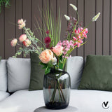 Vase en verre gris Kara