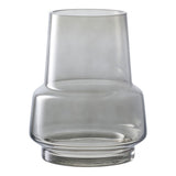 Vase en verre gris fumé de House Nordic, vue de face