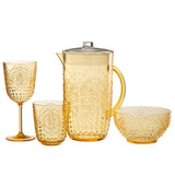 Vue latérale de la carafe J-Line, design contemporain en plastique