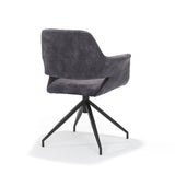 Chaise Katy Arm M4 - Fabric Aurora Velours Anthracite - Turning Put