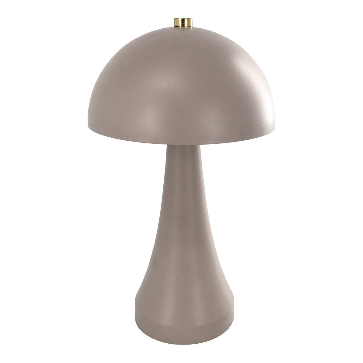 Lampe de table LED Liss en métal beige, design scandinave