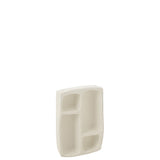 Étagère J-Line en papier mâché blanc, vue de face