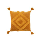 Coussin J-Line Motif U en coton corail - vue de face