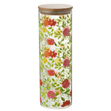 Pot de rangement en verre J-Line avec couvercle multicolore