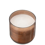 Bougie J-Line Li-ly Land sur une table en bois, ambiance chaleureuse