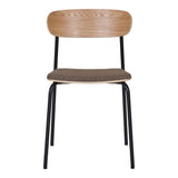 Vue latérale de la chaise Estepona, design moderne