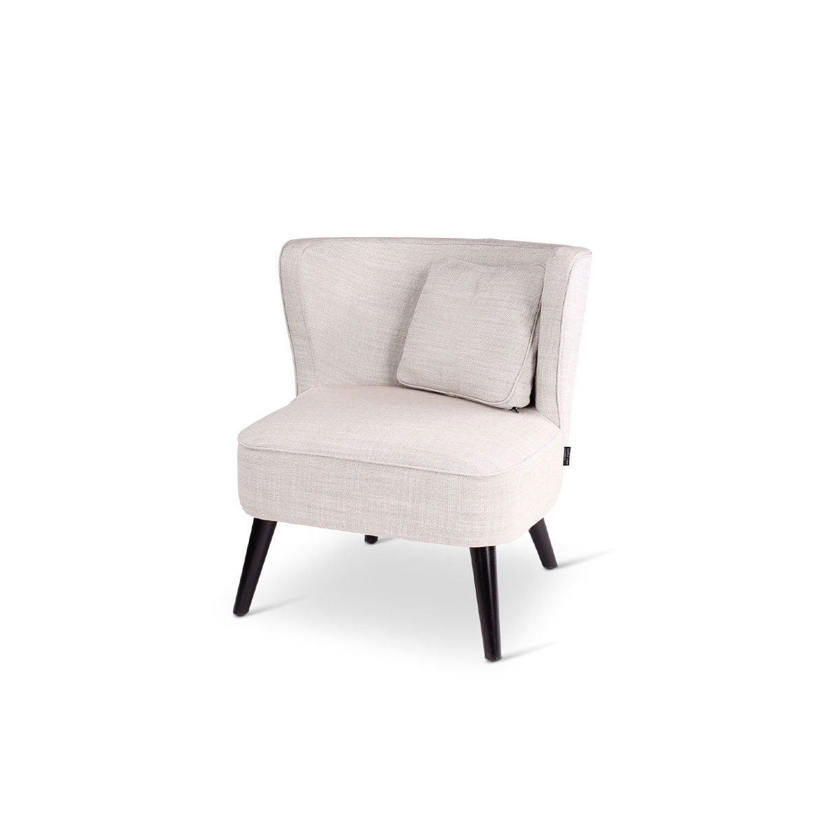 Fauteuil Ina vue de trois quarts
