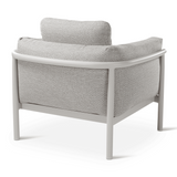 Fauteuil Liv vue de profil avec coussins