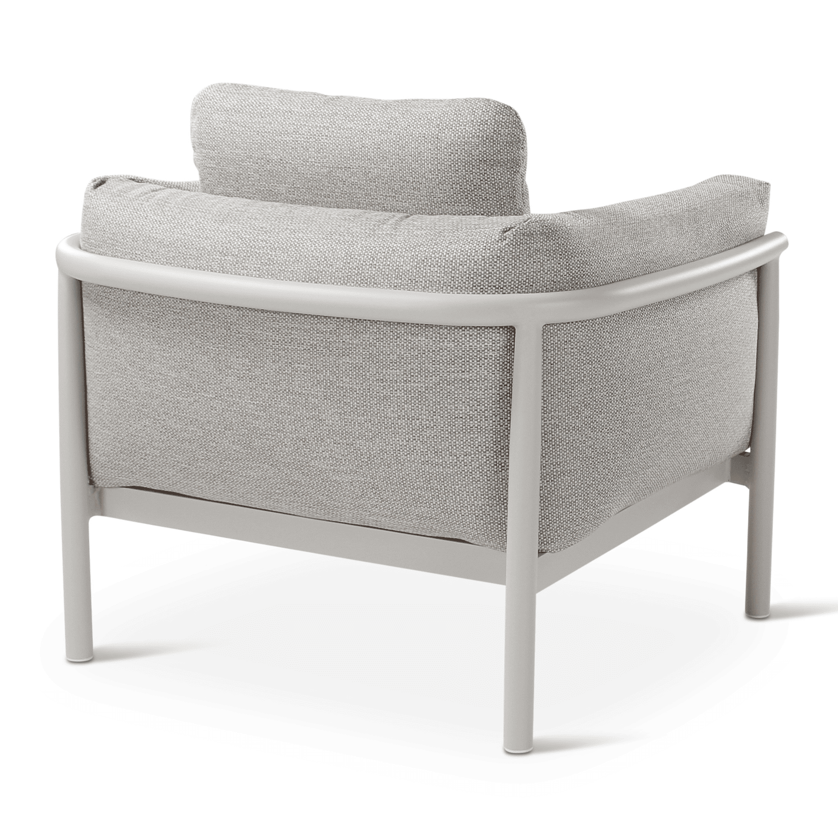 Fauteuil Liv vue de profil avec coussins