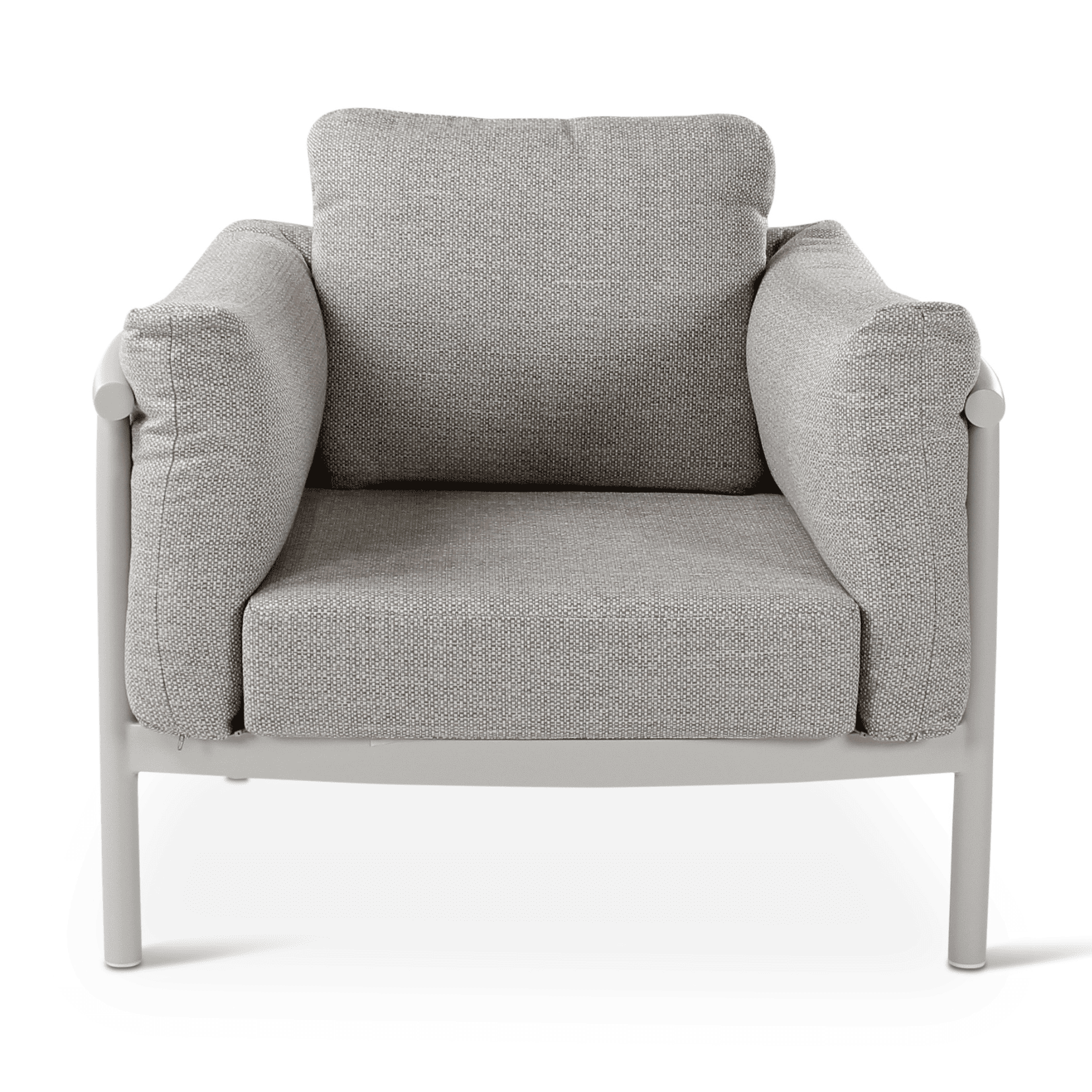 Fauteuil outdoor Liv Castle Line en aluminium coloris Dune