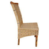 Chaises de salle à manger ensemble de 4 chaises en rotin tabac Perth chaise en rotin chaise en osier durable