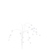 Branche à suspendre J-Line avec pompons, décor blanc élégant
