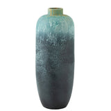 Vase Vintage Céramique Azur - Mise en scène dans un salon élégant
