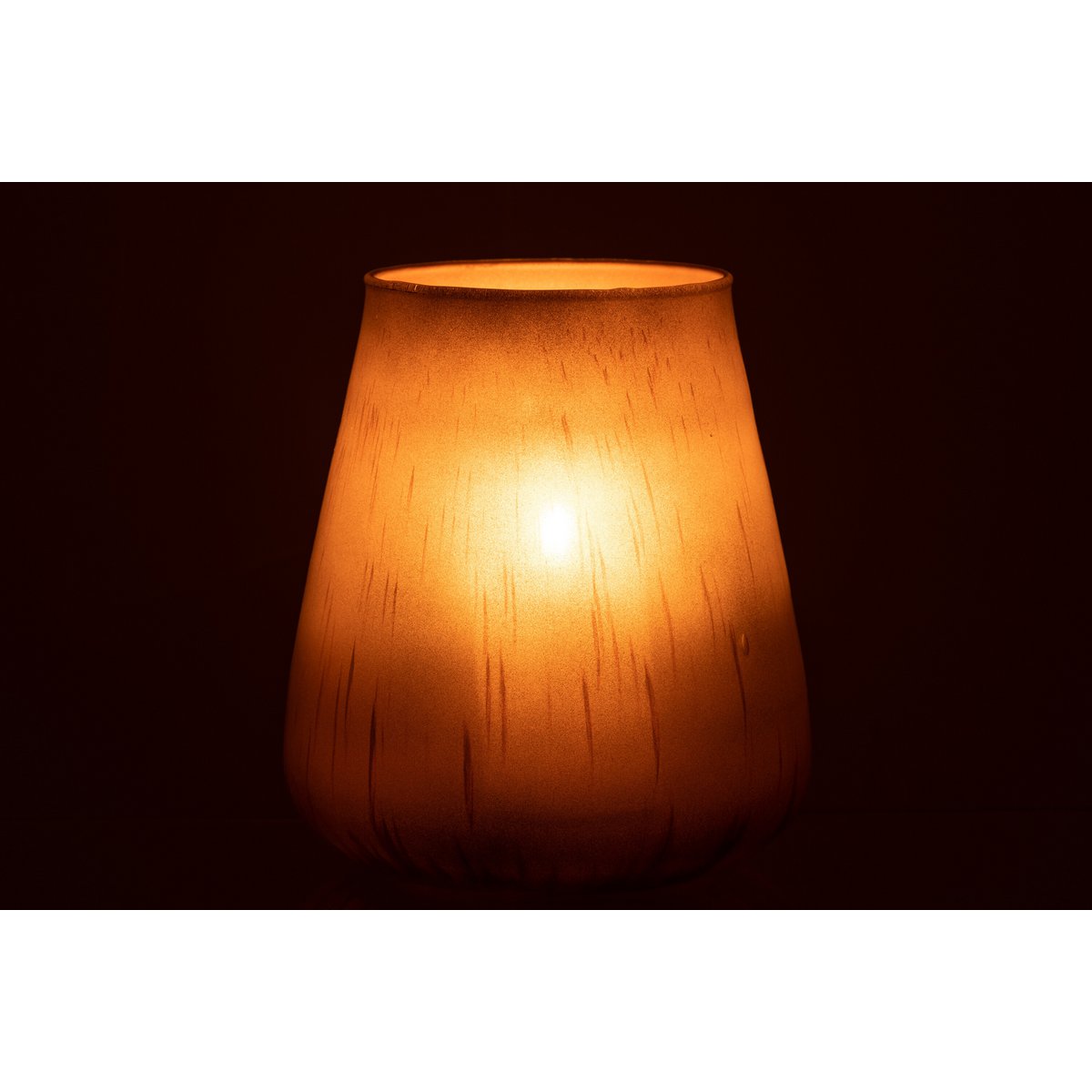 Lanterne J-Line Antique en verre marron, vue latérale