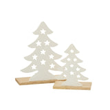 Photophore Sapin de Noël J-Line, détail de la finition blanche