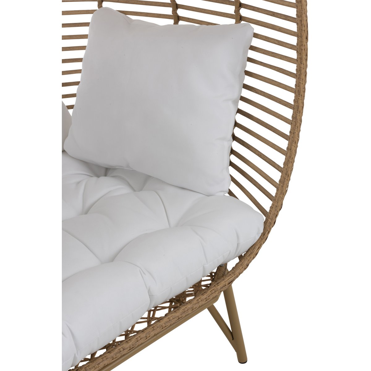 Chaise longue J-Line Ovale sur une terrasse ensoleillée