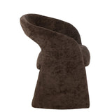 Détail du textile de la chaise J-Line Anise marron foncé