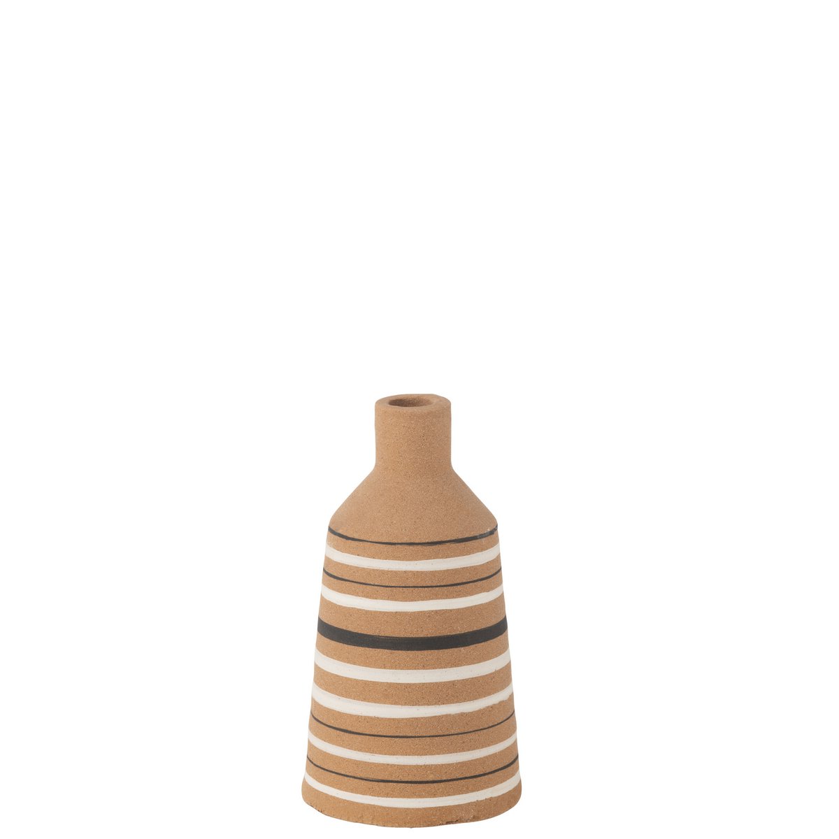 Vase Tukano Stripes en céramique multicolore, design élégant et moderne