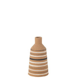 Vase Tukano Stripes en céramique multicolore, design élégant et moderne
