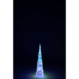 Détail des lumières LED sur l'arbre de décoration J-Line