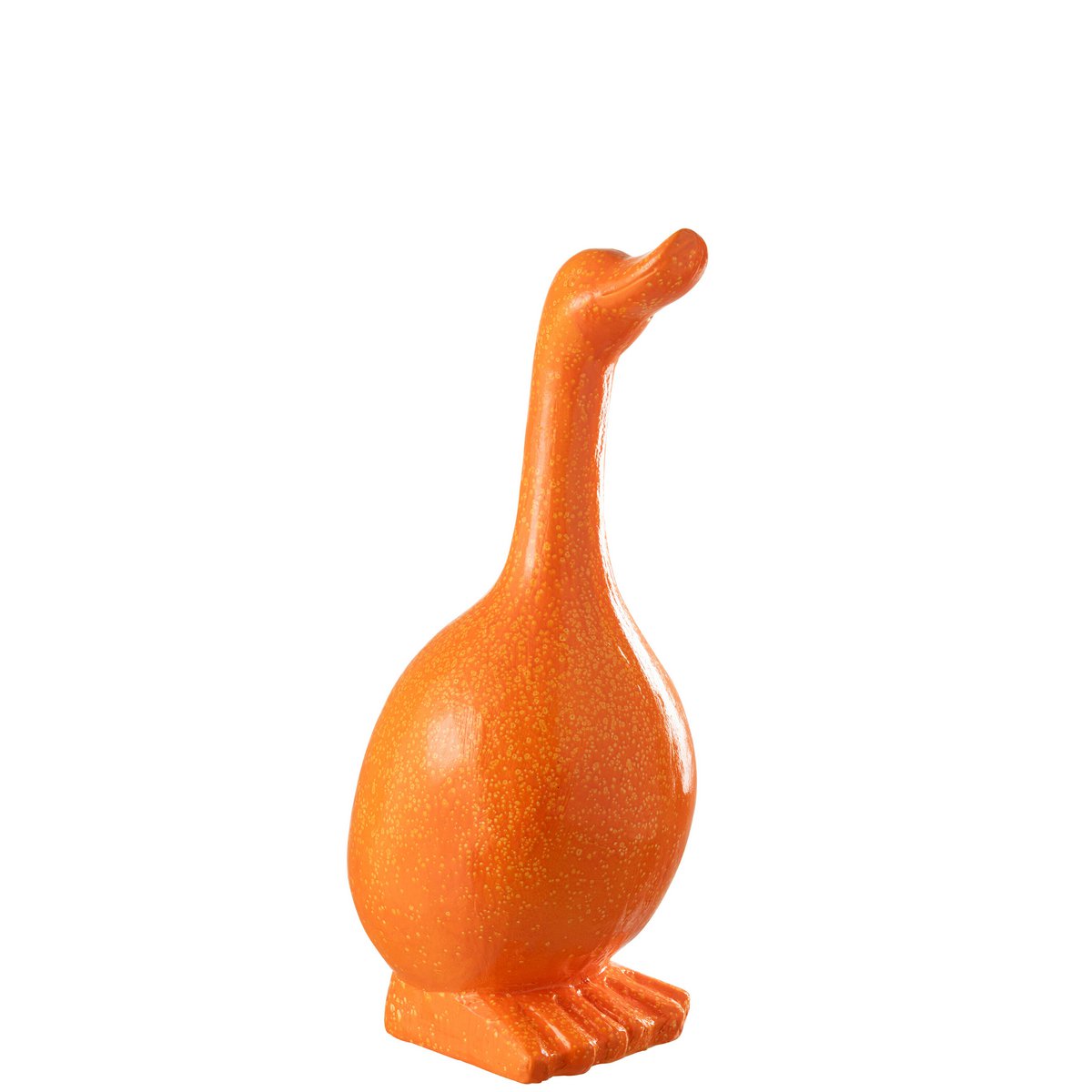 Figurine J-Line Oie Orange en polyresine, décoration extérieure élégante