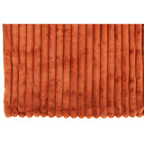 Plaid J-Line grand velours côtelé - polyester - rouge - 180 x 130 cm