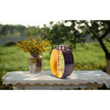 Lumière solaire LED "Fairylight" pour la terrasse et le balcon, lampe à table à LED en métal en noir et or et acrylique, fermement construit - LEDS, lumière solaire de décoration 26 x 19,5 x12,5 cm