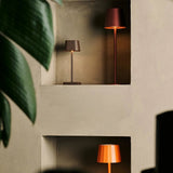 Lampe de table sans fil Sarphati Mini moka marron