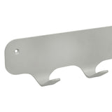 Gorillz Rounded Four Industrial Wall Coat Rack 4 Coat Rack Hooks - Gris