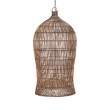 La Suspension Cloche Tissée - Noyer Foncé - XL