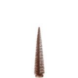 Sapin de Noël décoratif J-Line pailleté - plastique - marron - moyen