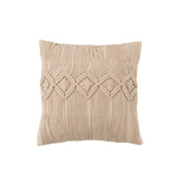 Détail du tissu en coton beige du coussin J-Line Cosy