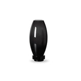 Vase RUD22ZW en verre noir, décoration raffinée