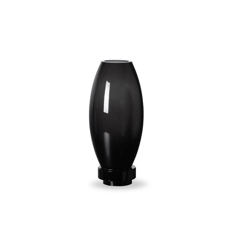 Vase RUD22ZW en verre noir, décoration raffinée