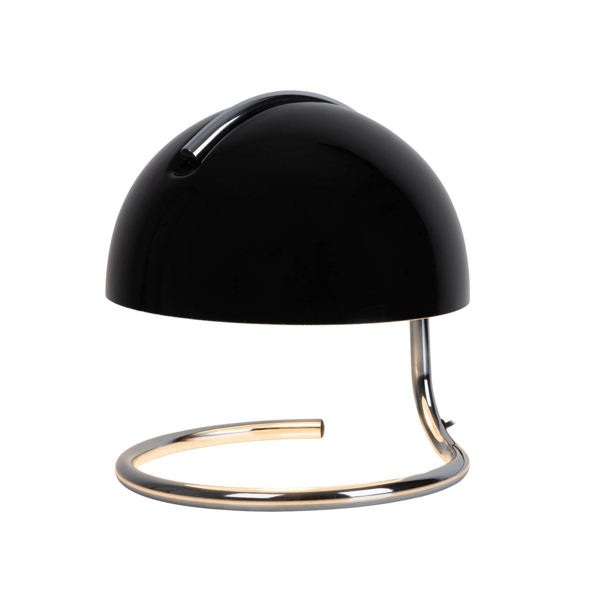 Lampe de table Burano noir vue de face, design moderne et élégant.