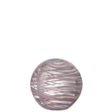Serre-livres en verre mauve J-Line sur fond blanc, vue de face