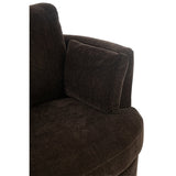 Fauteuil J-Line brun, vue rapprochée du tissu