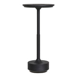 Lampe de table LED Lyneham en aluminium noir, interrupteur tactile
