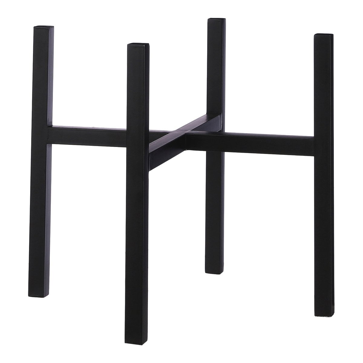 Support pour plantes Ascot Noir en métal élégant