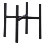 Support pour plantes Ascot Noir en métal élégant