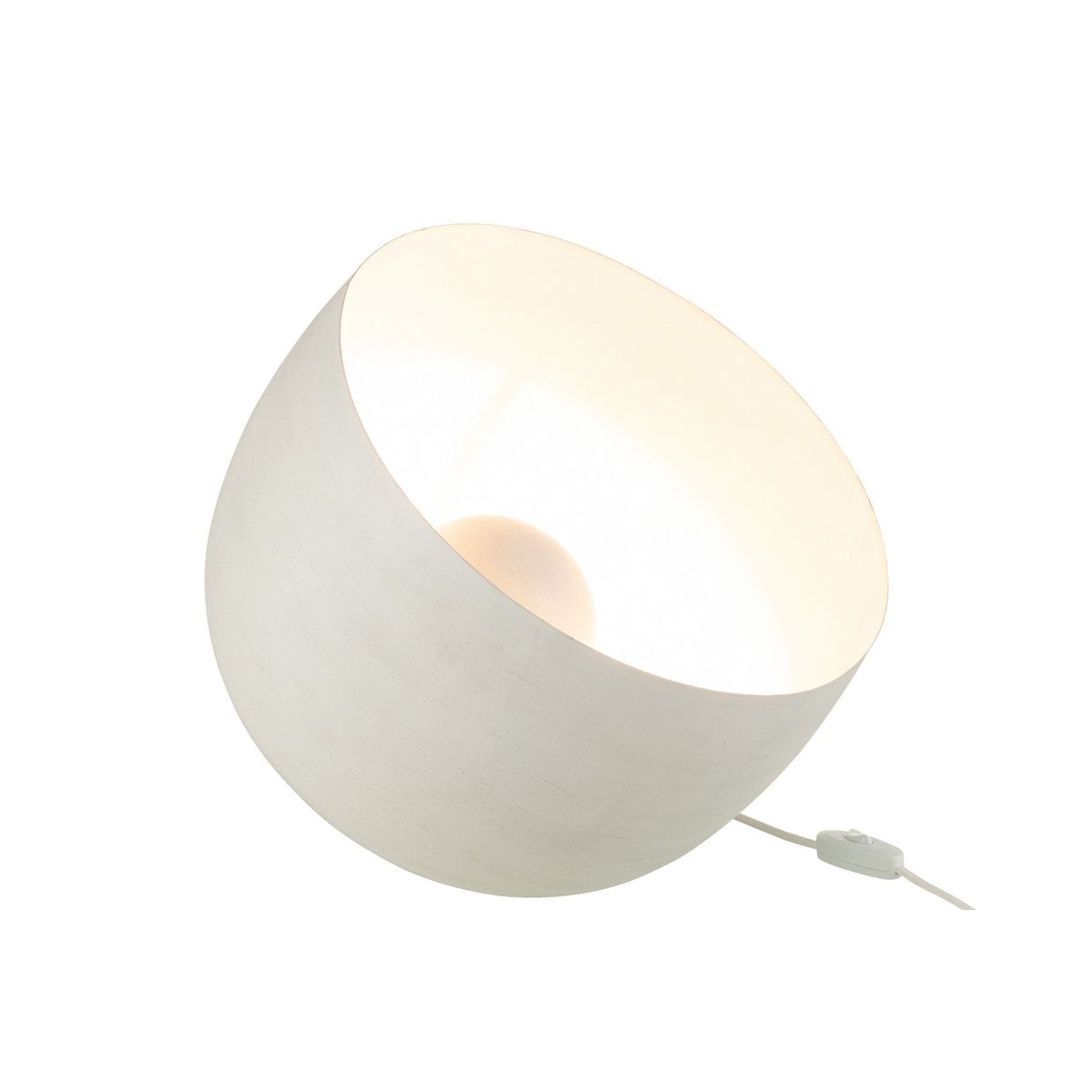 Lampe de table J-Line en métal blanc - vue avant