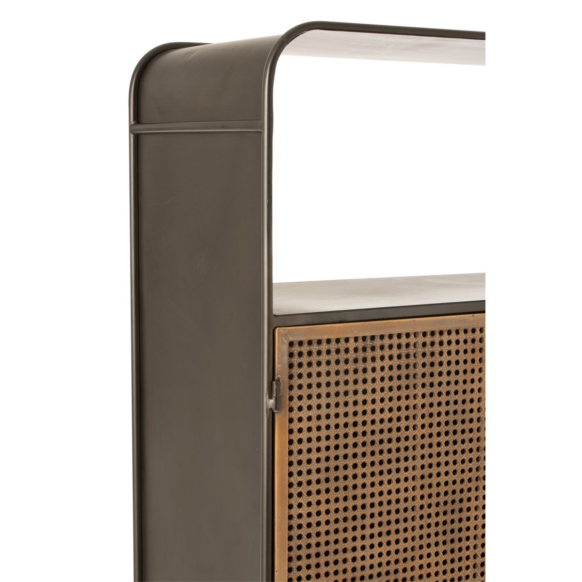 Zoom sur la texture du bois de l'armoire J-Line