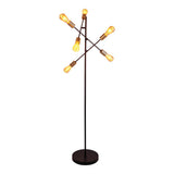 Lampe debout "modo" en noir en noir, versions en or, prise E27, lampadaire pour salon, salle à manger, cuisine, couloir, couloir ou bureau, 150 x 49 cm