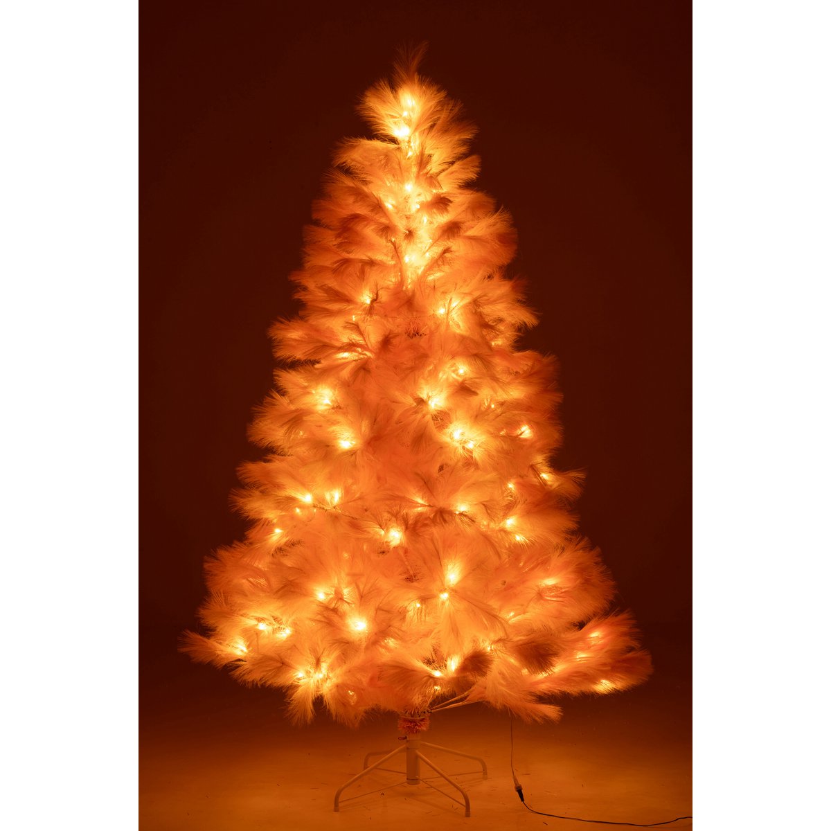 Détail des LED sur le sapin de Noël J-Line, illuminé.