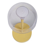 Lampe de table de batterie LED à 2 ert "Gomba" pour l'extérieur et à l'intérieur, en métal et en plastique en jaune, 18,5 cm de haut