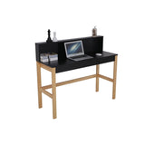 Bureau noir élégant, surface de travail