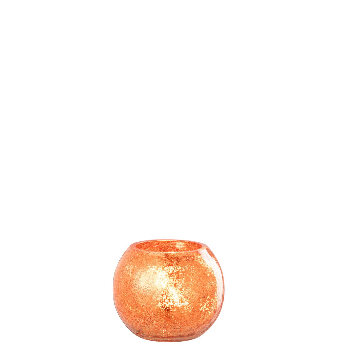 Détail du craquelé de la lanterne J-Line en verre